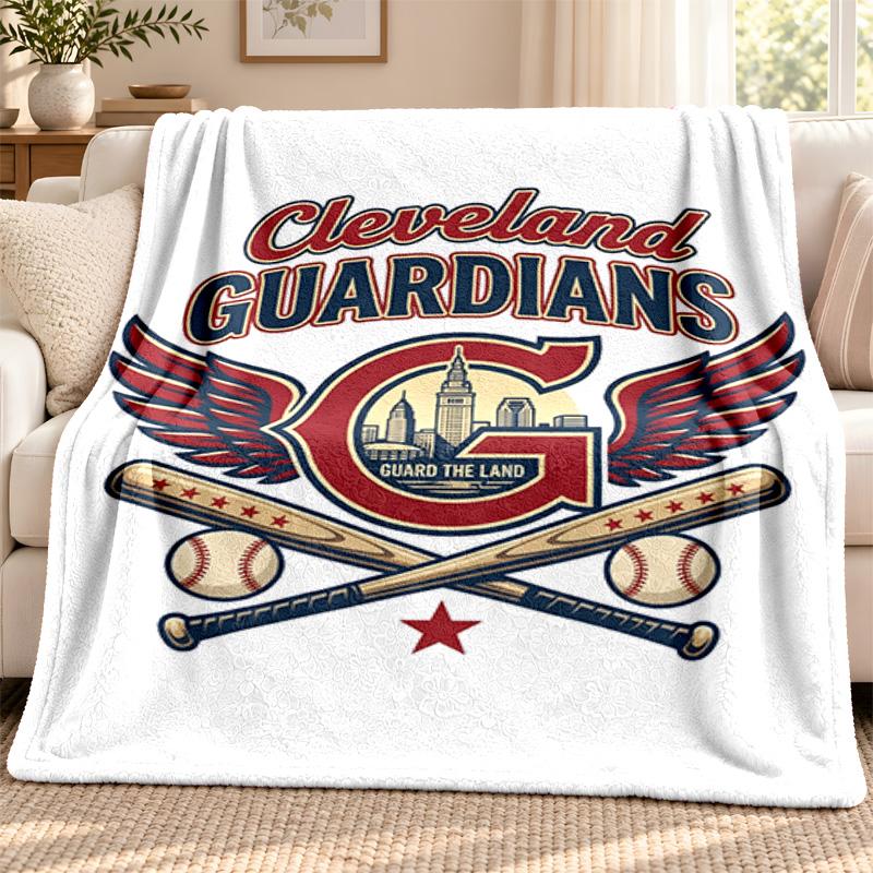 Cleveland Guardians blanket Flannel Blanket Soft Cozy Plush Throw for Sofa Bed Lightweight Home Decoration Outdoor camping