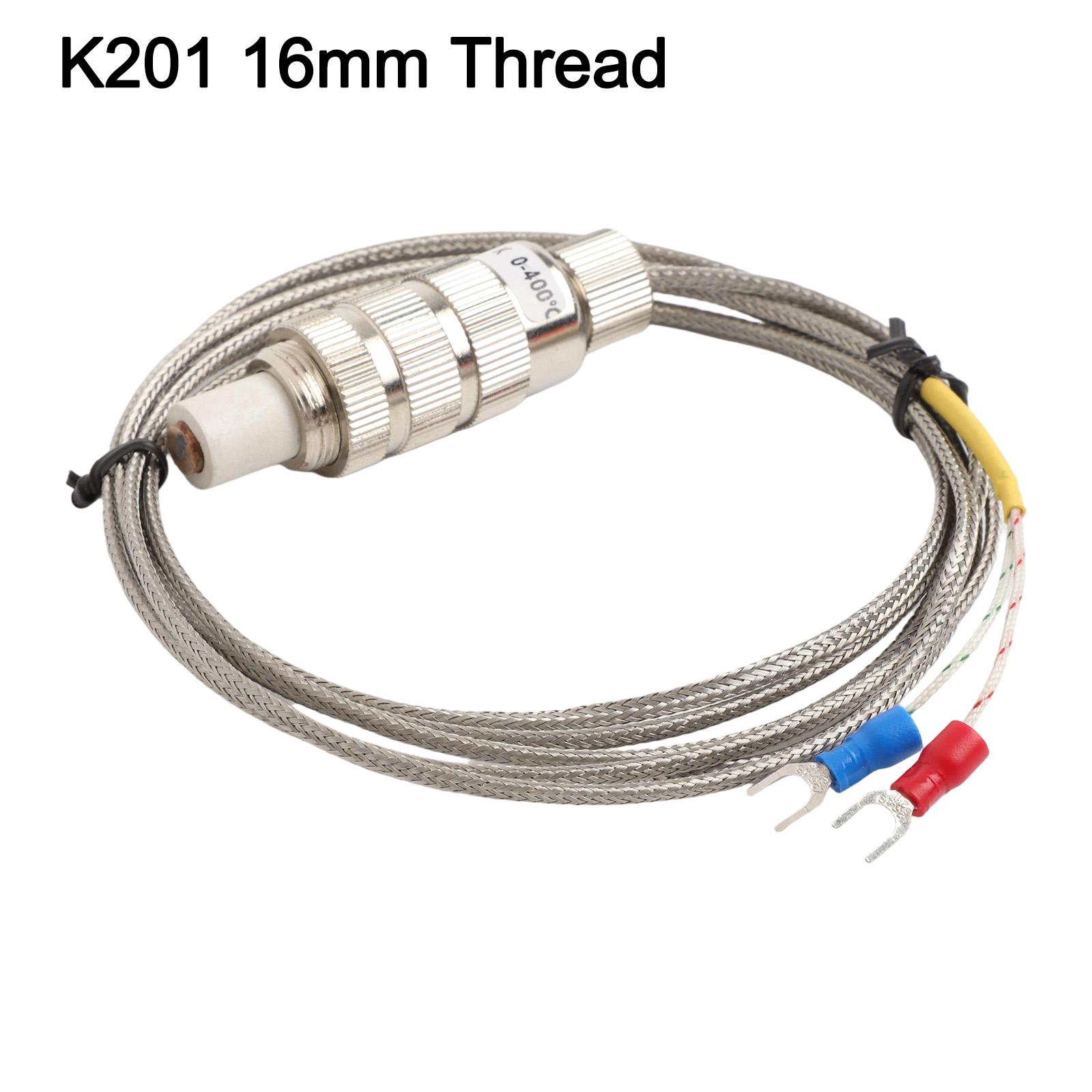 

Thread Ring Thermocouple K E Type Probe Cable Thermocouple Temperature Sensor 0-400℃ 16x1.5mm 20x1.5mm