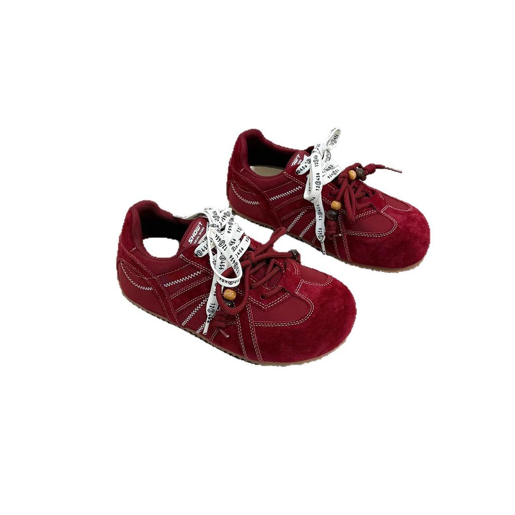 Yueyu's new versatile inner height-increasing ugly cute German training shoes for women's 2025 autumn new two-color shoelaces casual Forrest Gump shoe