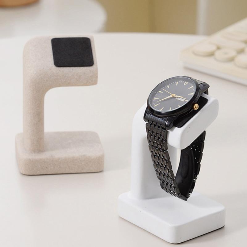 1 szt. Uchwyt na zegarek typu C wysokiej jakości Stojak ekspozycyjny na biżuterię Materiał żywiczny Gładkie krawędzie Organizer Stojak na zegarek na zegarek