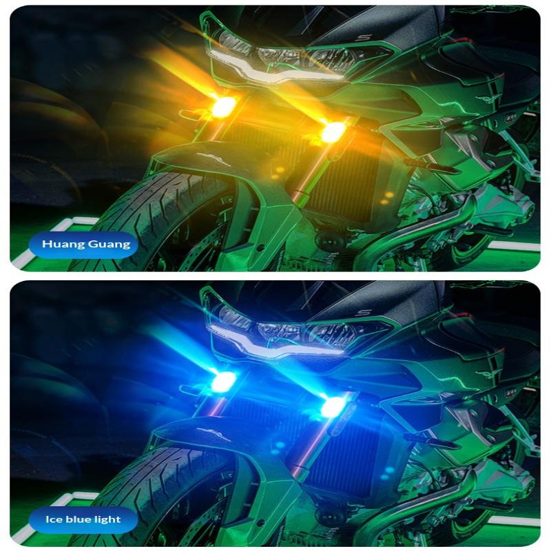 1Pcs Wireless Remote Led Strobe Decorative Light Rgb Colorful Vibration Sensing Warning Signal Light For Motorcycle Car