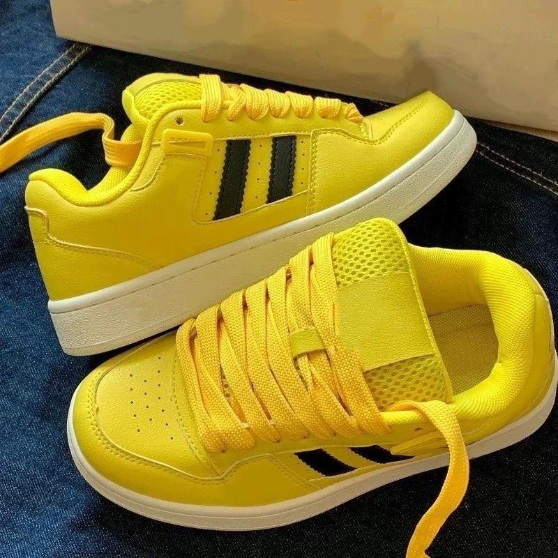 Lemon yellow bread women's shoes summer versatile casual sports shoes little white shoes