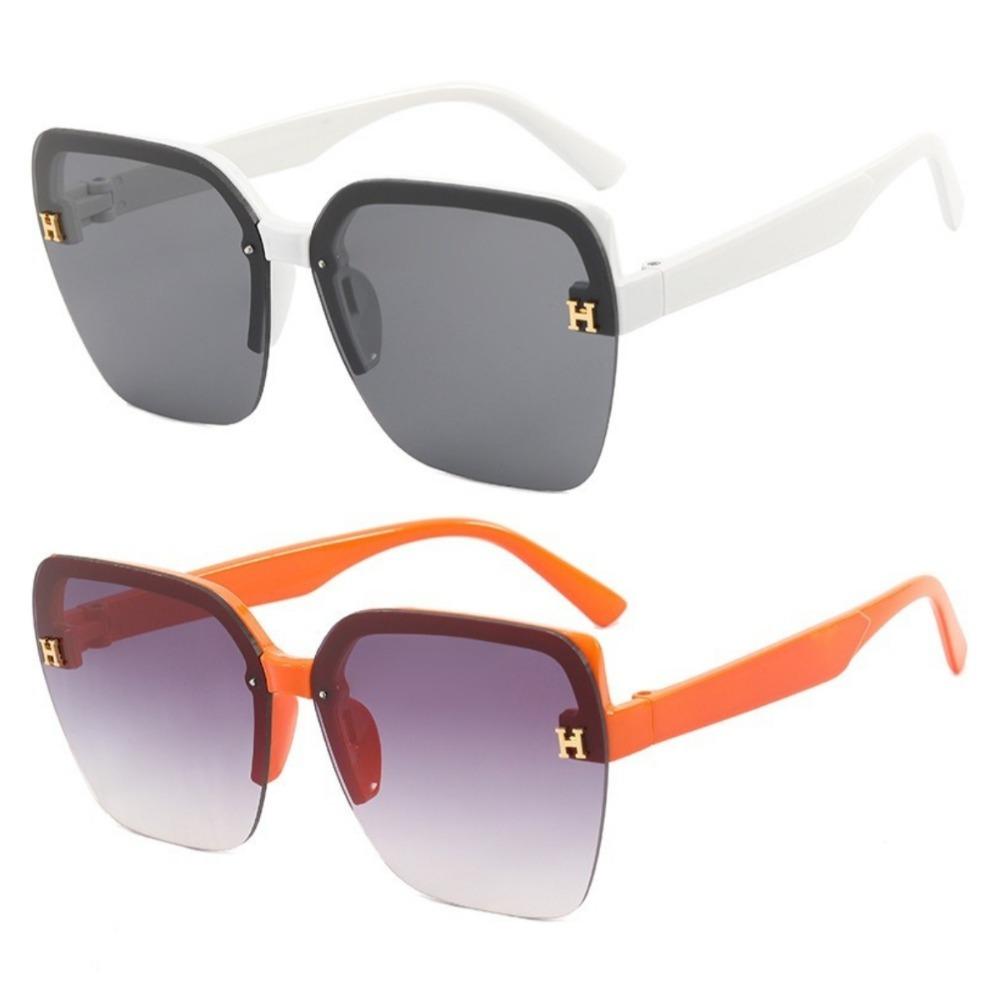 

3PCS Retro Women Sunglasses Fashion Rimless Sun Glasses Shades Lady Cutting Lens Ladies Frameless Eyeglasses