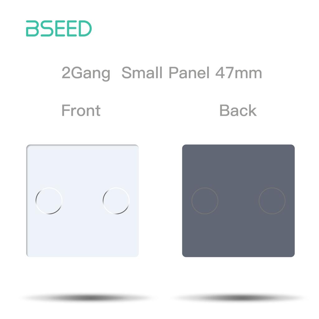 BSEED UK EU RU Standard Crystal Glass Panel Frames 1/2/3Gang 1/2Way Wall Touch Switch Base Wall Socket Function Part DIY Part