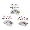 36x Animals Match Cards, Cognitive Flash Card & Mini Animal Figurines, Infant Preschoolers Learning