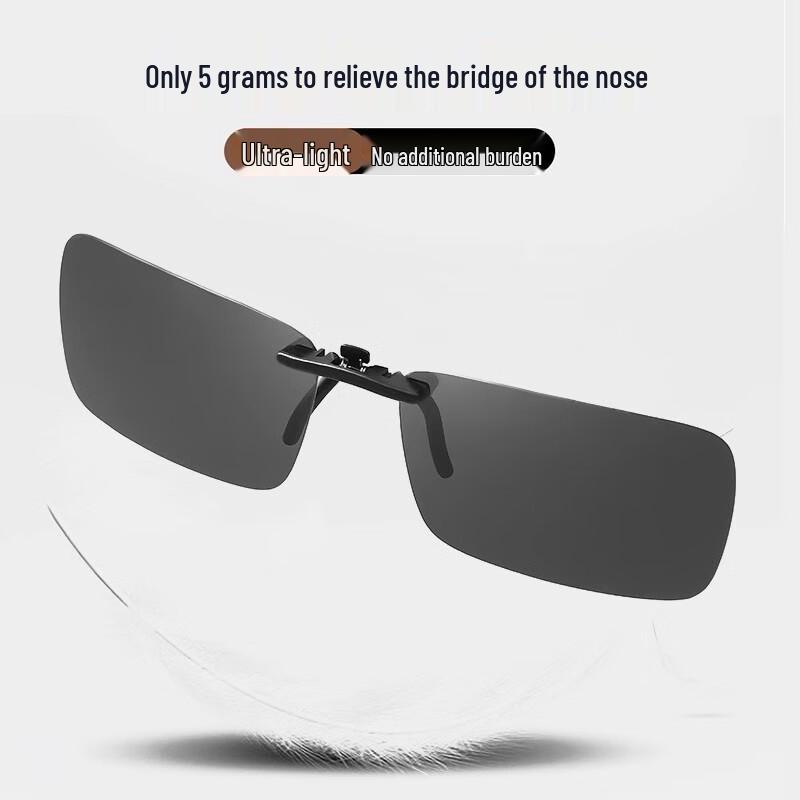 Peak Ultraleichte polarisierte Aufsteck-Sonnenbrille für Brillen