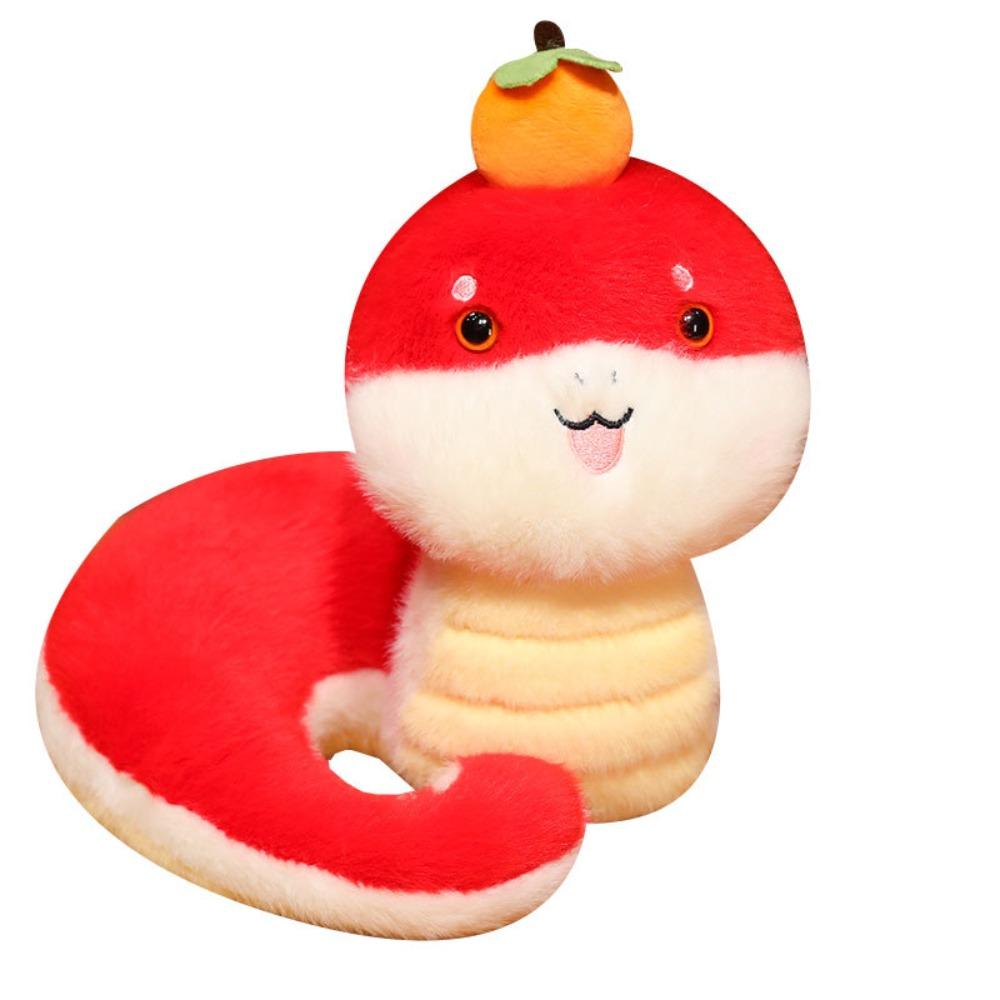 Cute Snake Year Mascot Toy 25cm Lucky Snake Doll Plushies Snake Plush Doll Toy  Birthday Gifts