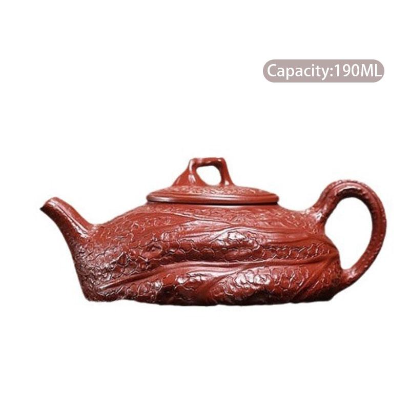 190ml Chinese Yixing Purple Clay Teapots Creative Handmade Zisha Tea Pot Beauty Tea Infuser Kettle Tradition Tea Set Customized