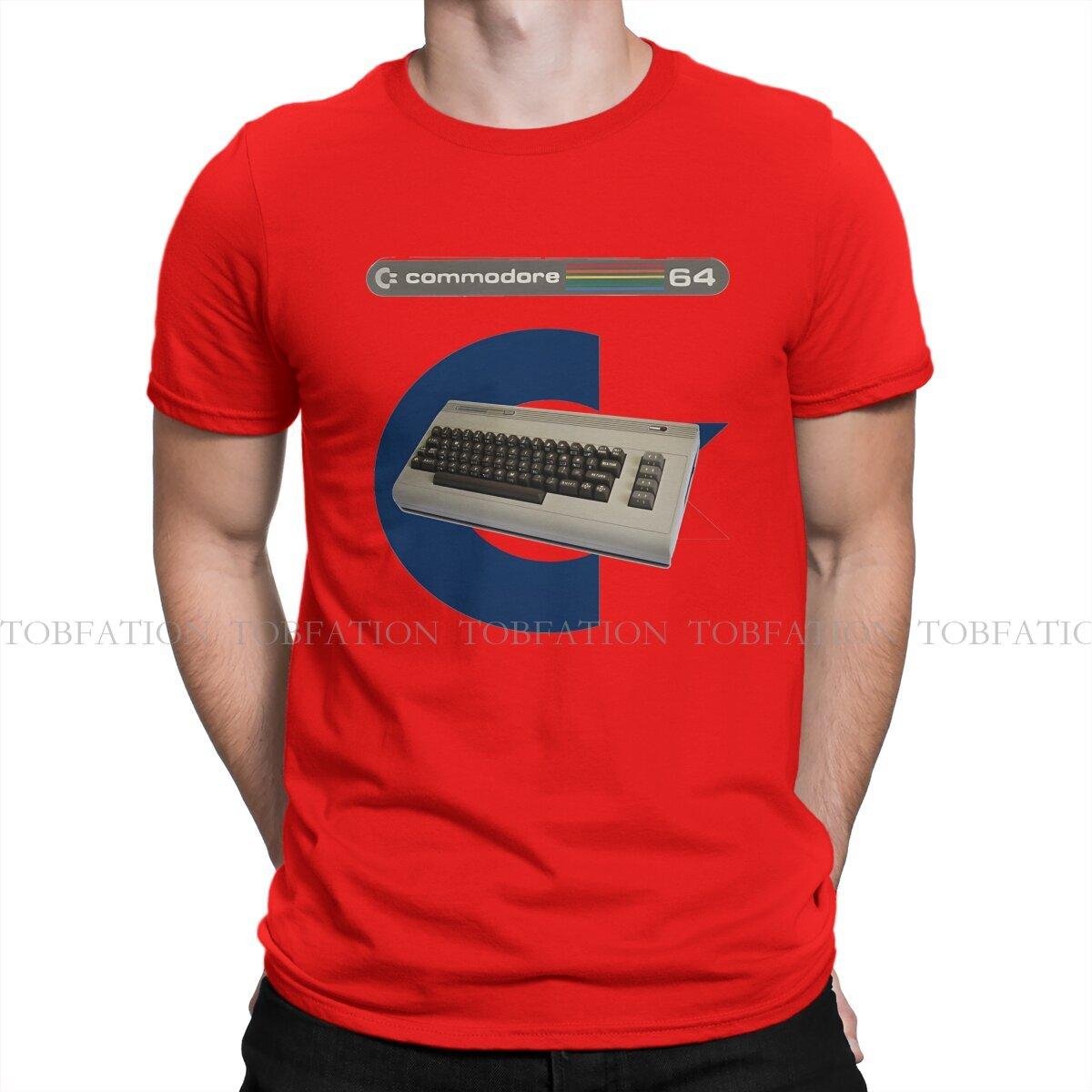 ZX Commodore Amiga 500 Computer C64 With Logo Tshirt Graphic Men Tops Vintage Punk Summer Streetwear Cotton Harajuku T Shirt S