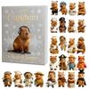 Christmas Capybara Advent Calendar Blind Box With Acrylic Figurines For Festive Decorations