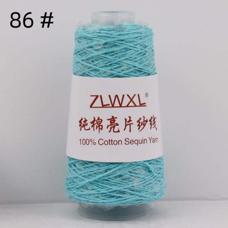 1000g /3200M 100% Cotton Yarn 6mm+3mm Special Sequin Yarn DIY Knitted Garment Accessories Rag Doll Knitting Yarn