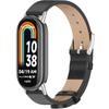 Leather Strap for Xiaomi Smart Band 10 / 9 / 8, Black