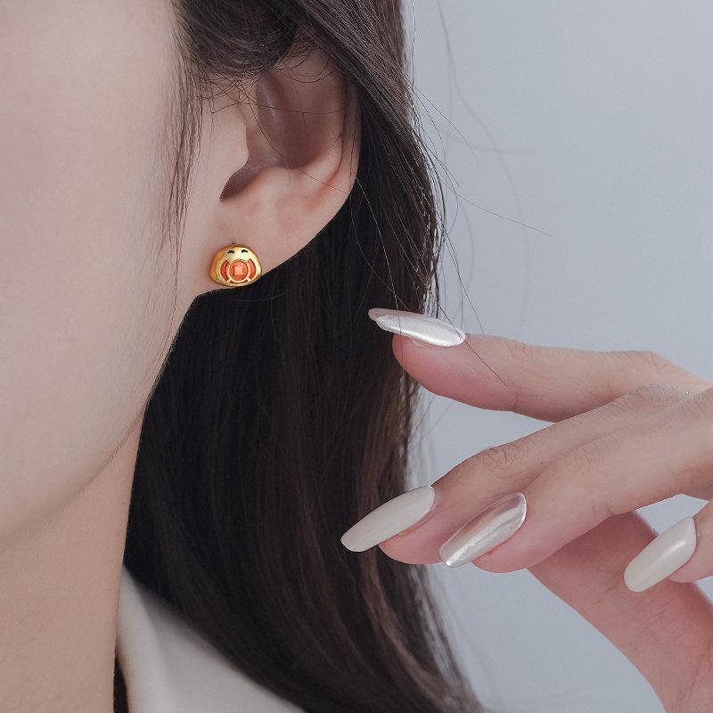 Zodiac Cute Snake New Earrings Earrings Light Luxury Premium Temperament Autumn and Winter Earrings Women