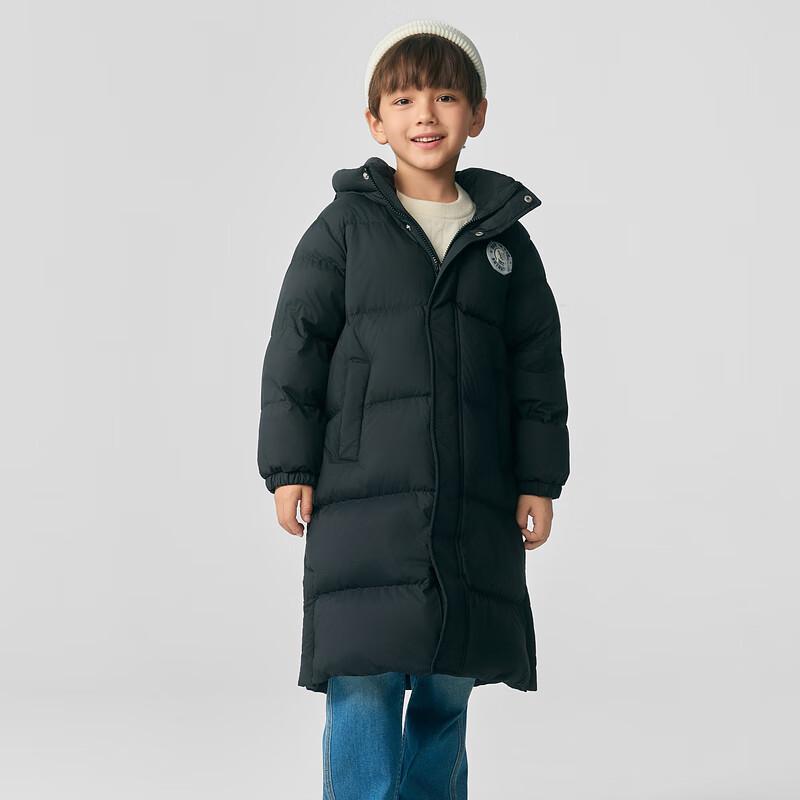 PawinPaw Kids' Cartoon Bear Unisex Mid-Length Down Jacket