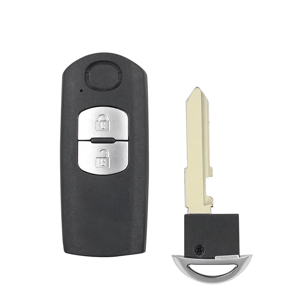 KEYYOU Fob 2/3/4 Buttons Smart Car Key Shell Case For Mazda 3 5 6 CX-5 CX-7 CX-9 MX-5 Miata RX-8 2006-2018