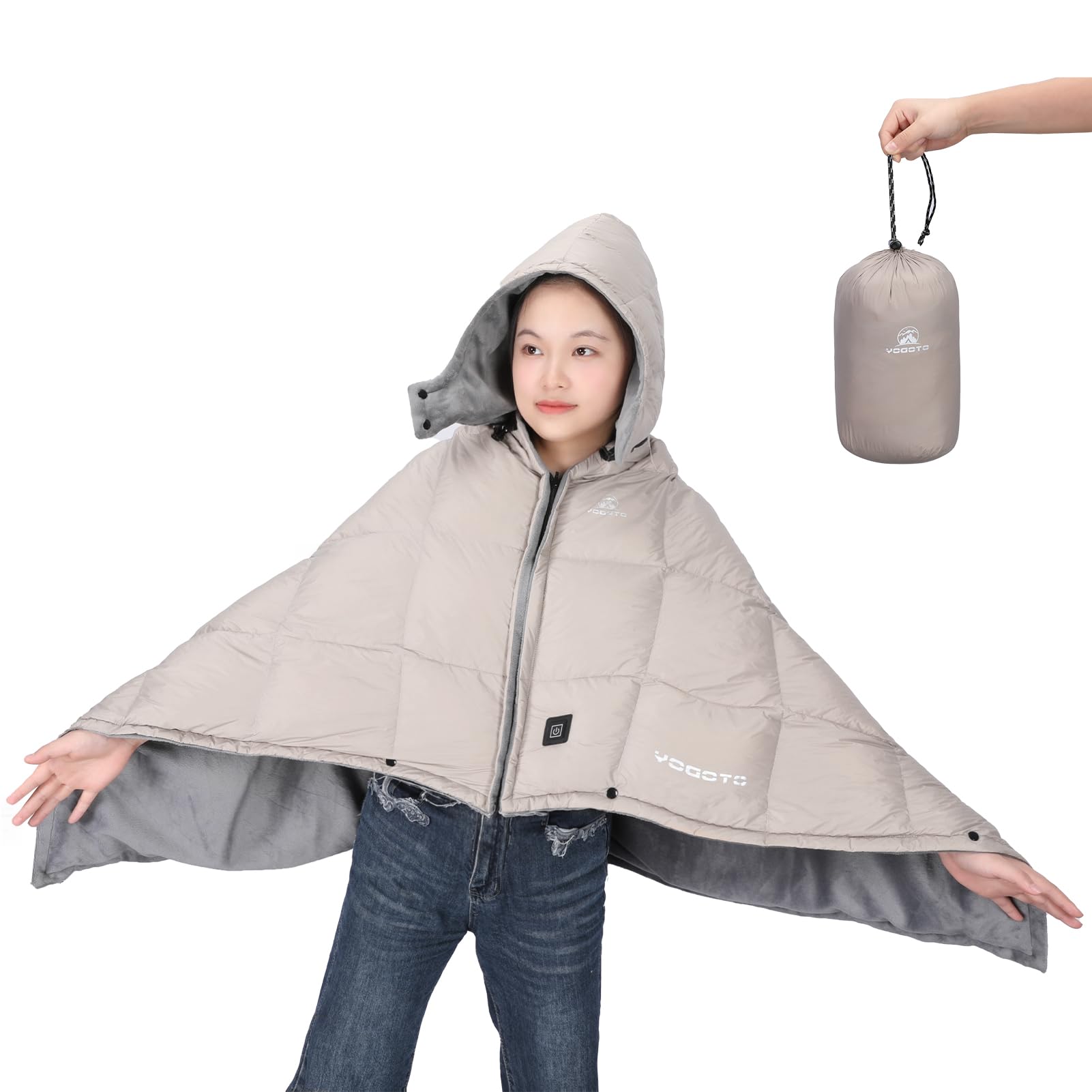 

YOGOTO Down Легкий 3-уровневый Температурный Энергетический Плечевой Пояс Мгновенный Нагрев 10 Для Спания в Воде Бедствия Большой 145 x 80 Термокомпактный