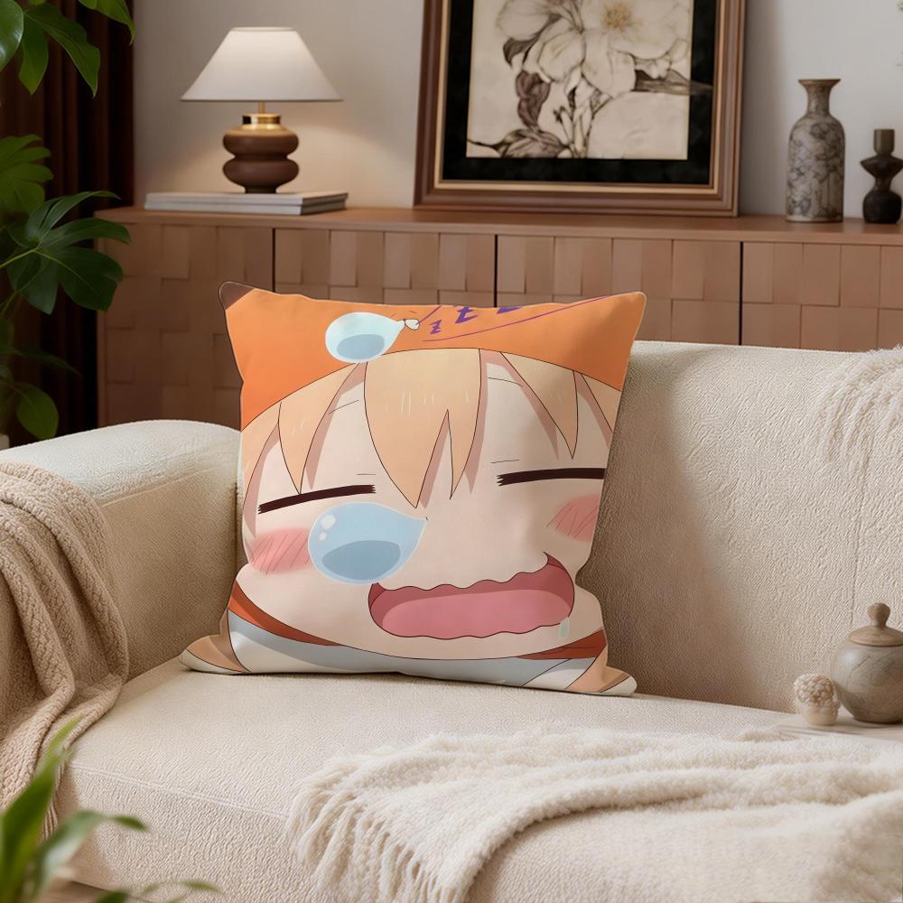 Comedy Himouto Umaruchan Cushion Cover Cushion Cover Set 4Pcs 50x50 45x45 40x40 Pillowcase Decorative Sofa Home Decor