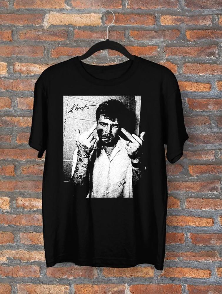 

Alex Warren Face Middle Finger Signature T Shirt All Size S-5Xl DS97 Unisex T-Shirt M