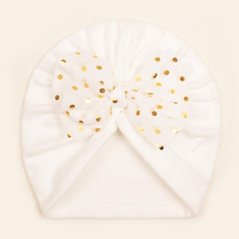 

Winter baby bow fleece hair cap, children s warm and comfortable pullover hat, baby hat