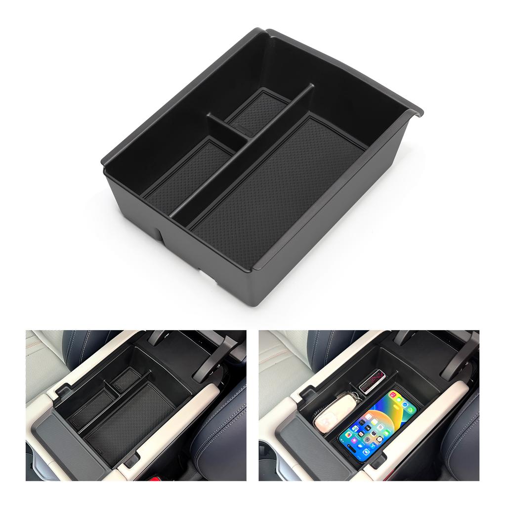 for BYD Seal U Sealion 6 Song Plus Champion Edition 2023-2025 Armrest Storage Box Car Tray Organizers Accessories Tidying Black