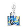 Original 925 Sterling Silver Charms Painter Bead Starry Sky Paint Palette Pendant Fit Original Bracelets For Women DIY Gift