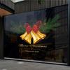 Christmas Decorations Static Glass Doors Shop Windows Atmosphere Scene Arrangement Bells Window Decorations Stickers