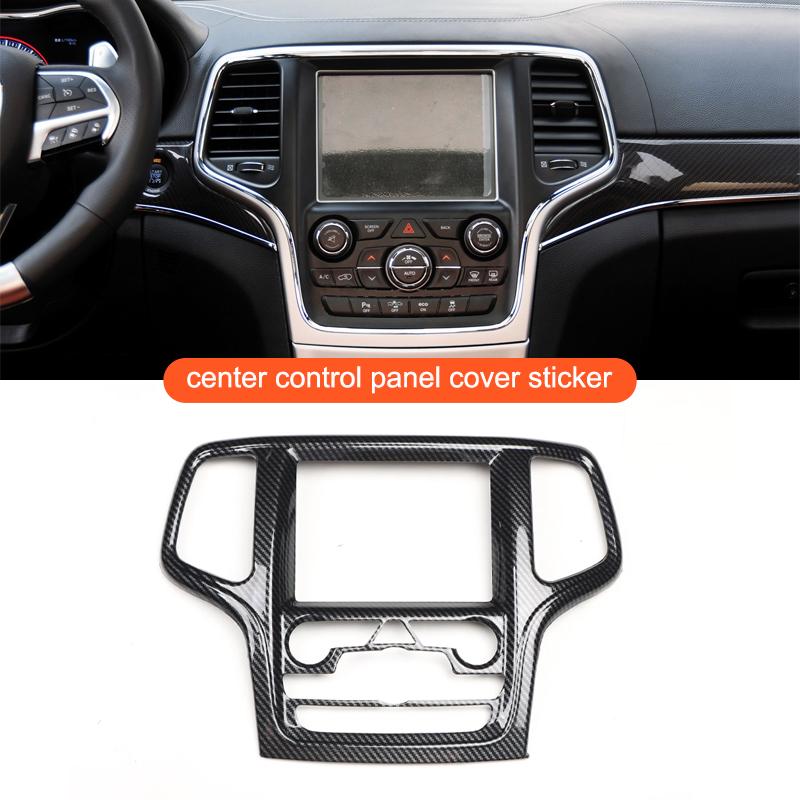 For Jeep Grand Cherokee Car Steering Wheel Dashboard Panel Cover Decoration Sticker Full Sets Interior Modification Accessories