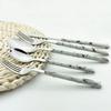 4/16 stücke Geschirr Splitter Edelstahl Set Messer Gabel Löffel Marmor Textur Home Küche Besteck Besteck Geschirr Set