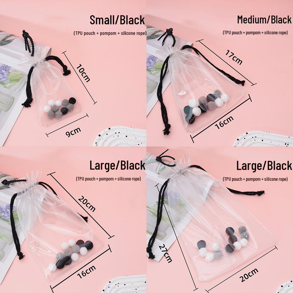 4.0 Heart Silicone Outdoor Doll Storage Case - Transparent, Dustproof, 20cm Protective Pouch