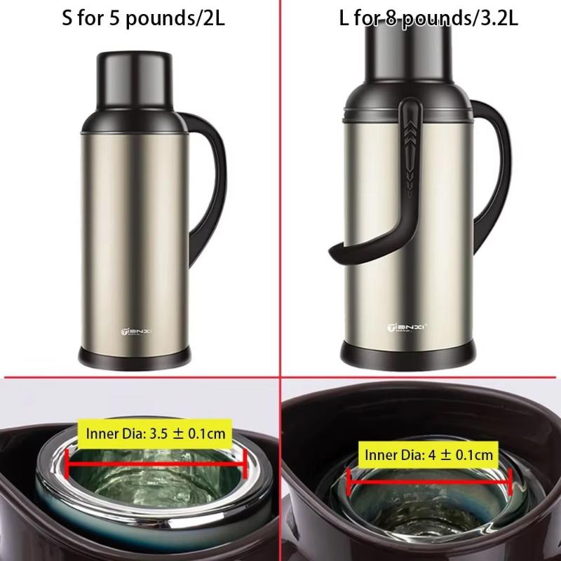 Thermos Cup Accessories Thermos Bottle Stopper Stainless Steel Silicone Kettle Cover S/L Replacement Parts