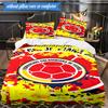 Colombian National Football Team 3pcs Bedding,Including 1pc Duvet Cover And 2pcs Pillowcases Perfect for Christmas,Ideal for Bedroom, Dormitory
