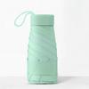 New Macaron Color Five-Fold Ultra-Light Sun Protection Compact Mini Umbrella with Buckle Handle
