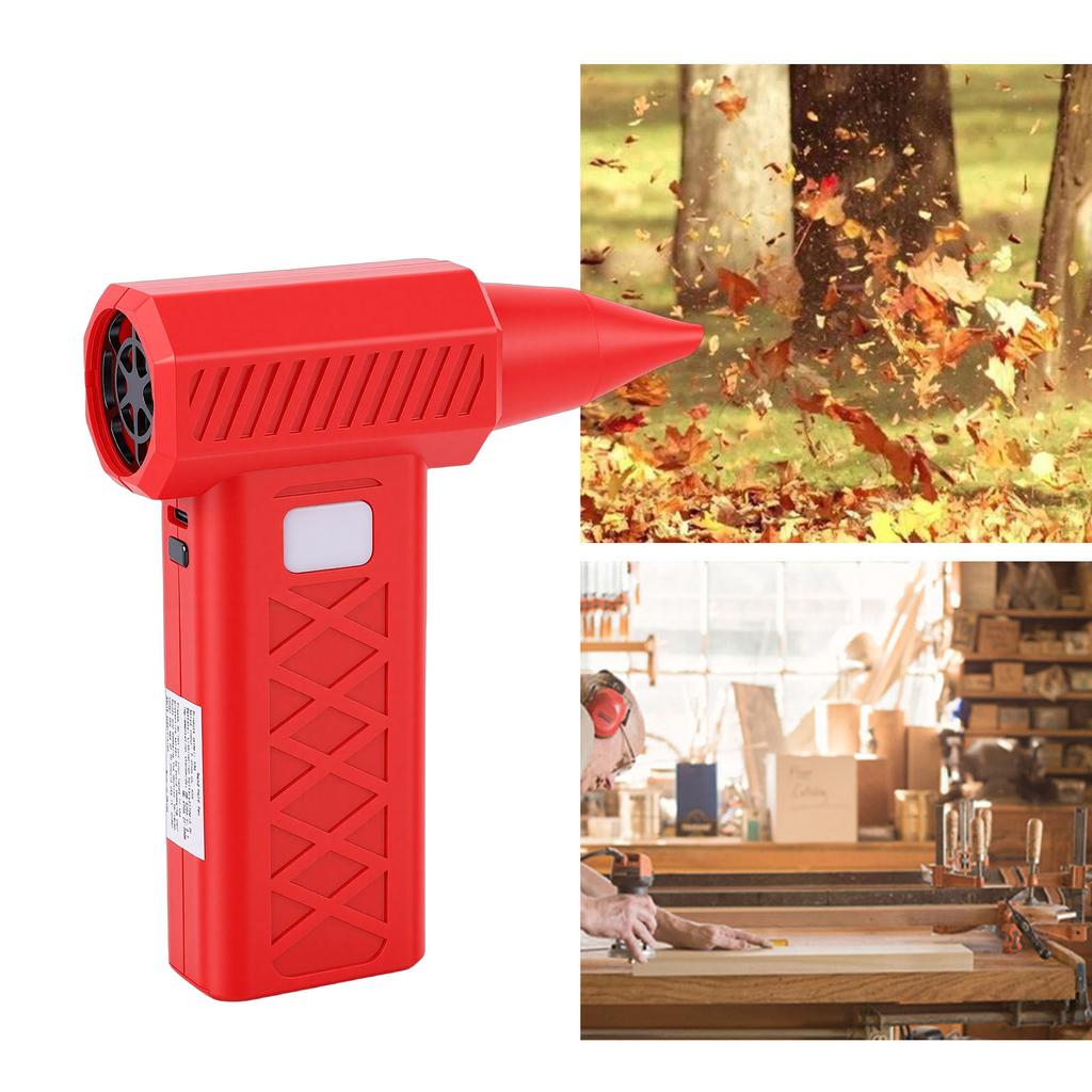 Duster LED Digital Display High Power High Speed Portable Electric   Blower Duster with Emergency Light for Outdoor Travel