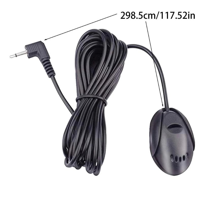 3.5mm Car External Microphone  Car Dashboard Or Sun-Visor Audio Mic Stereo Radio GPS Adapter