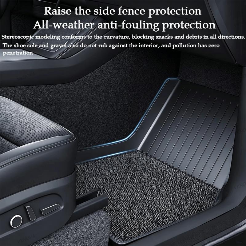 For Tesla New Model Y Juniper Premium/Performance 2026+ TPE Floor Mats Luggage Mat Wear-resistant Foot Pads ModelY Trunk Mats