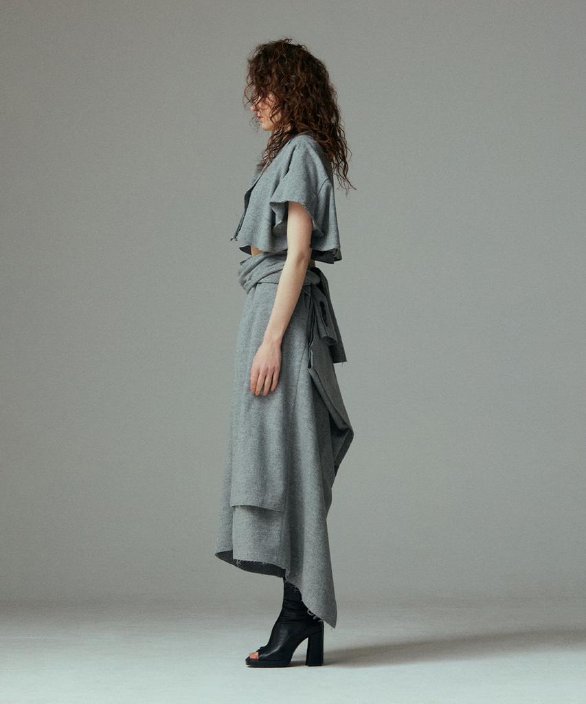 Mmam Sleeveless Crop Coat
