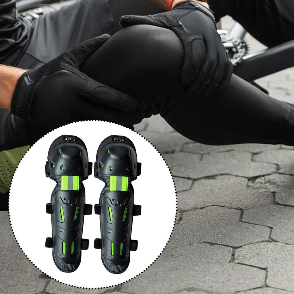 Motorcycle Knee Pads Easy to Wear Impact Resistant Guards for Men and Women Shin Protection