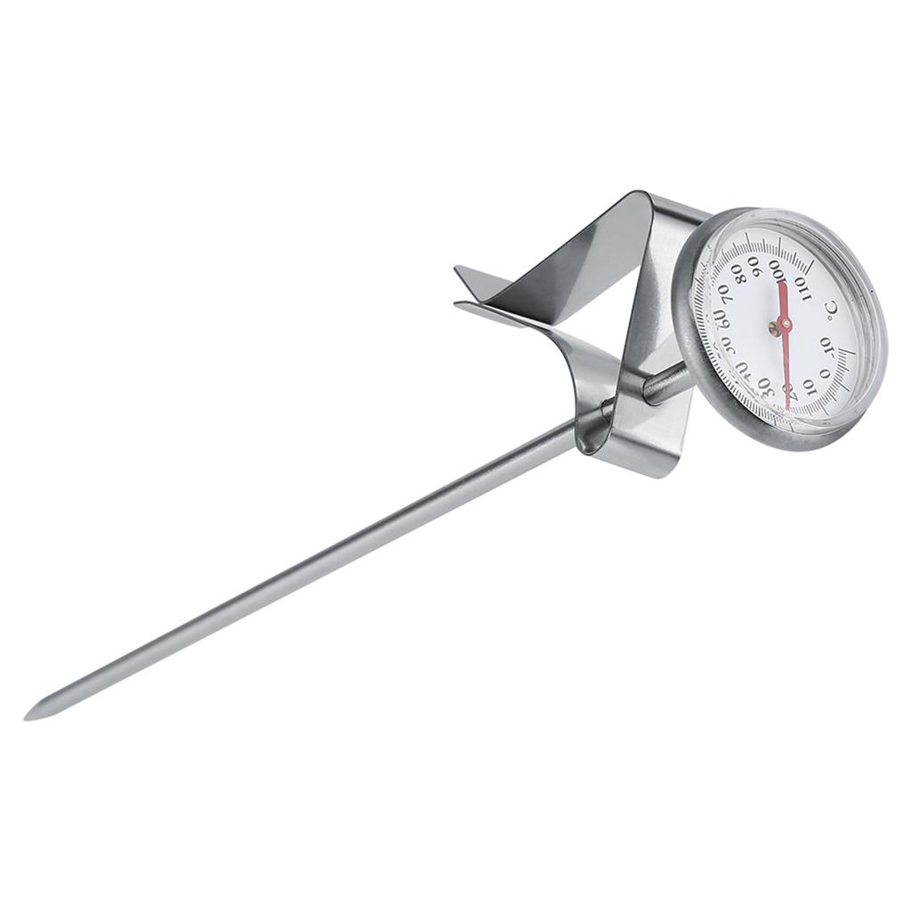 Stainless Steel Milk Thermometer -10-110 celsius Easy to Clean Coffee Frothing Accessories Milch Thermometer Stabthermometer Topf Bad Kochtopf Lebens