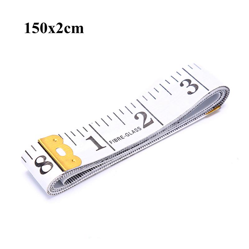 1PC 60in 150cm Body Measuring Ruler Sewing Tailor Tape Measure Mini Soft Flat Ruler Centimeter Meter Sewing Measuring Tape