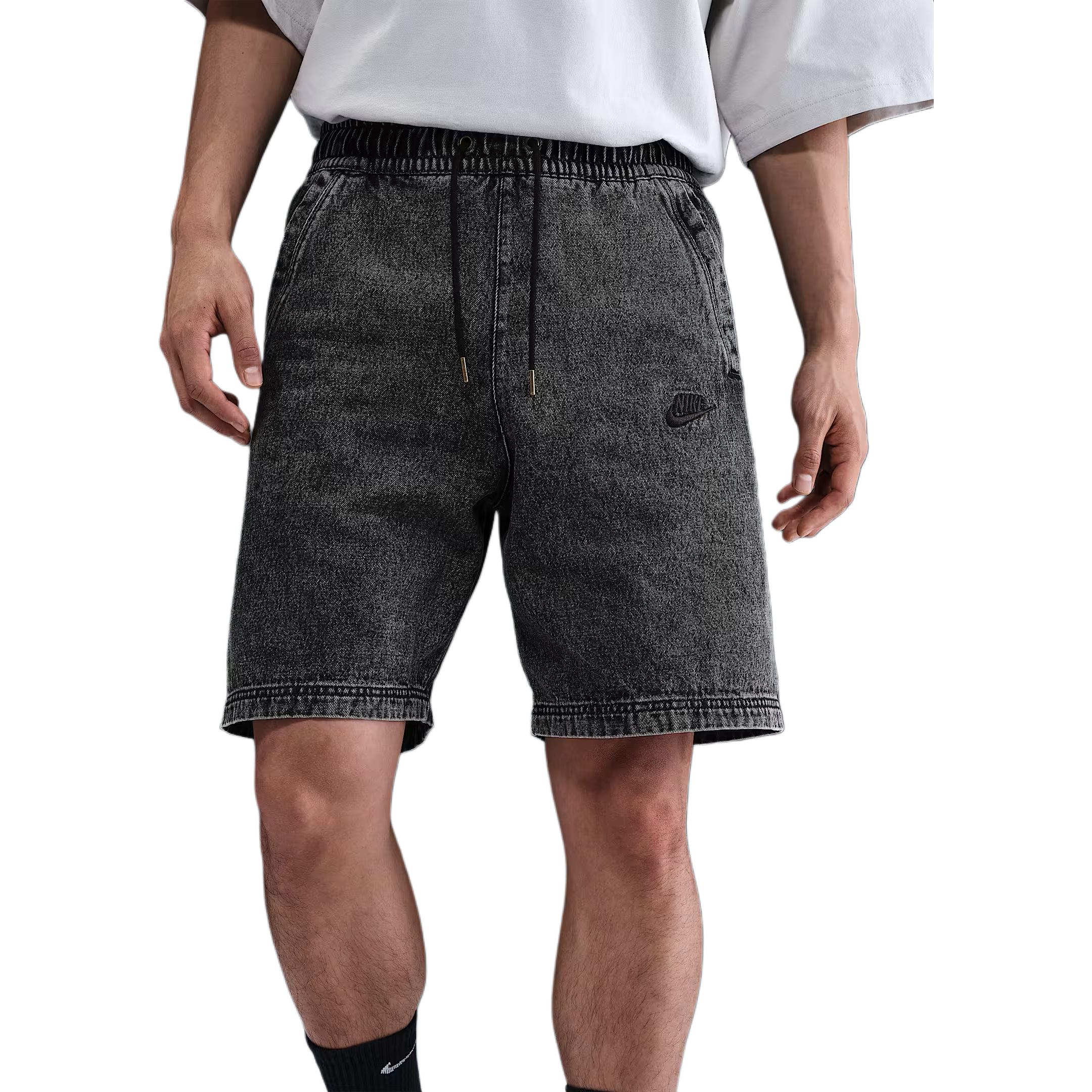

Nike Sportswear Logo Washed Loose Fit Denim Shorts Men shorts Black IF2858-010 M