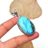 Turquoise Gemstone Pendant: 925 Sterling Silver Handmade Pendant Necklace Jewelry