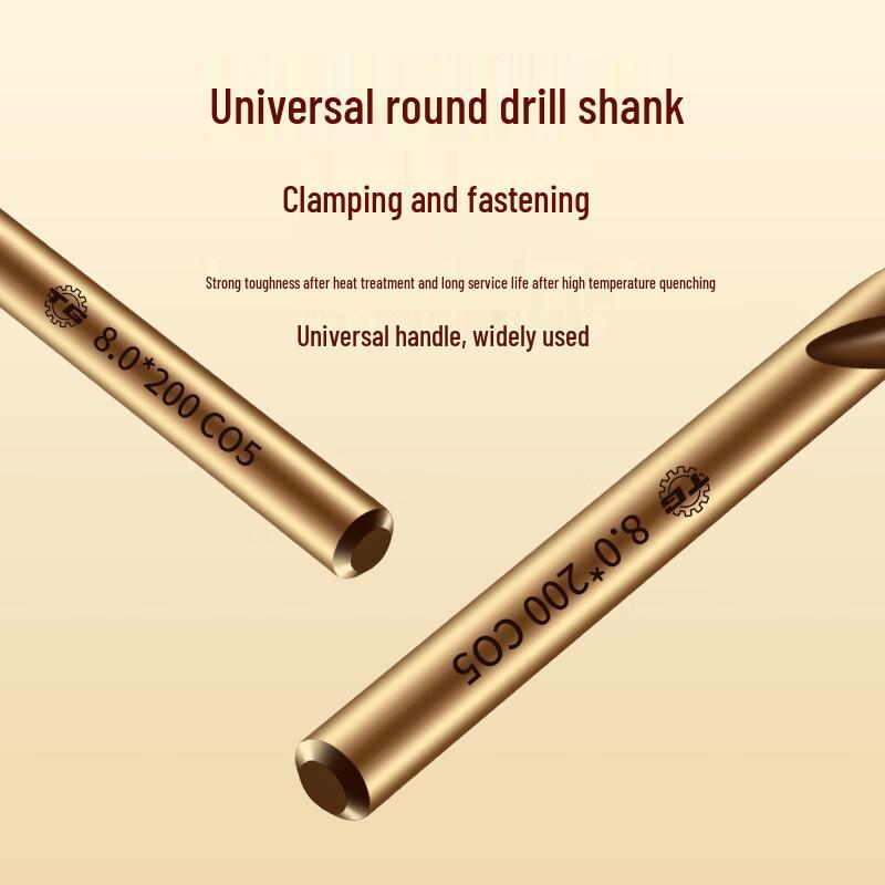 TG Extended Cobalt HSS Deep Hole Metal Twist Drill Bit