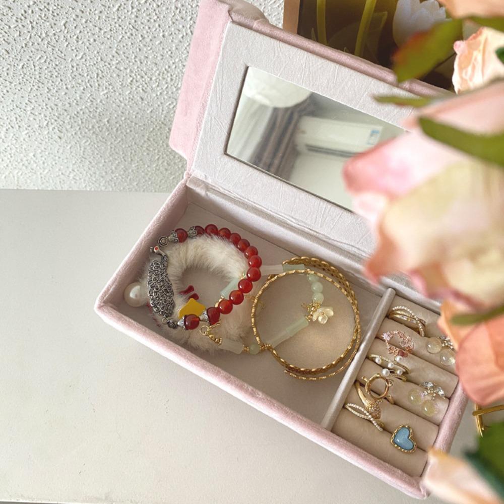 Bracelet Sofa Shaped Jewelry Box Dutch Velvet Doll House Furniture  Jewelry Store