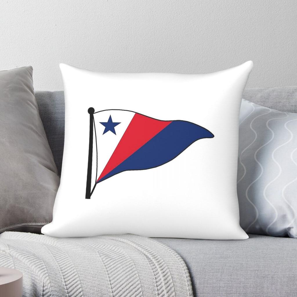 Corinthian Yacht Club Flag Square Pillowcase Polyester Linen Velvet Pattern Zip Decorative Pillow Case Bed Cushion Cover