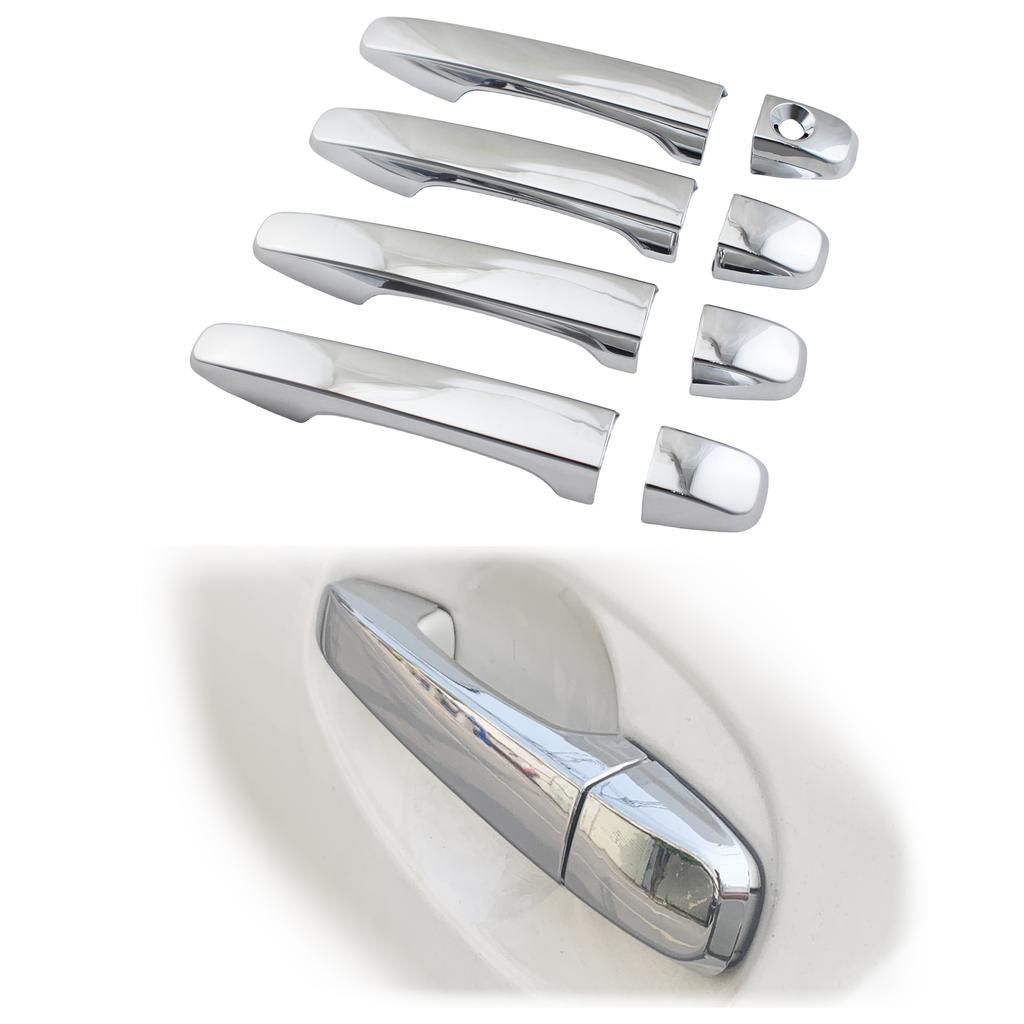 Car Decoration Door Bowl Handle Cover For Toyota  2010-2015 Silver Cars Accessories Exterior Styling Upgrade