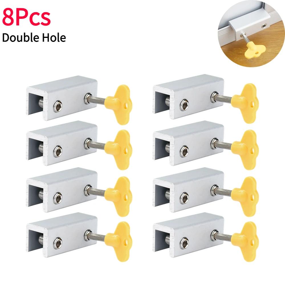 1-10Pcs Window Lock Security Lock Limit Sliding Door Windows Restrictor Child Safety Anti-theft Door Stopper Home Improvement