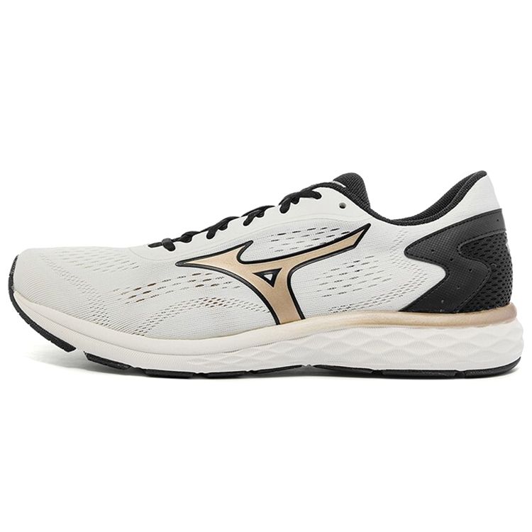Mizuno RC-03 Lace-Up Fabric Non-Slip Wear-Resistant Breathable Low-Top Casual Running Shoes Men Sneakers White Black J1CR220052
