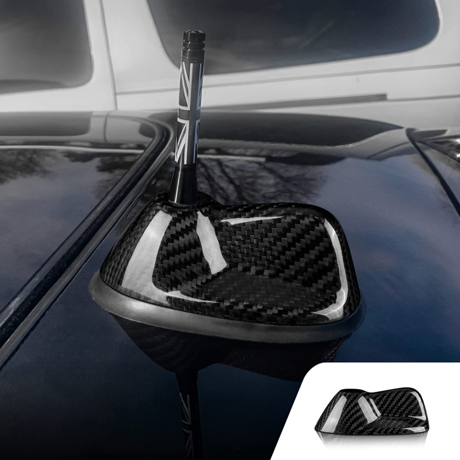 

AIRSPEED Mini Cooper R55 R56 Antenna Shark Fin Cover Car Shark Fin Antenna Cover Fits F55 F56 чёрный