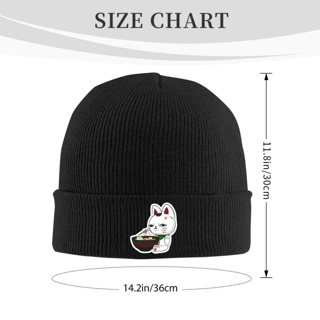 Dandadan Turbo Granny Cat Warm Knitted Cap Hip Hop Bonnet Hat Autumn Winter Outdoor Beanies Hats for Unisex Adult