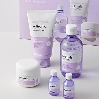 SNP PREP Set Completo de Rutina Salironic Skincare (Tónico 220ml, Sérum 20ml x 2, Crema 55ml, Limpiador en Espuma 150ml)